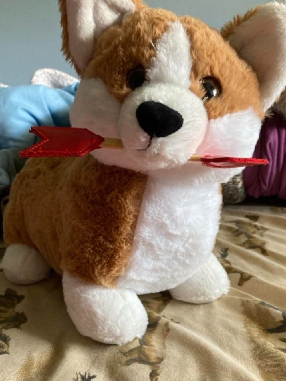 Large pembroke welsh corgi dog plush